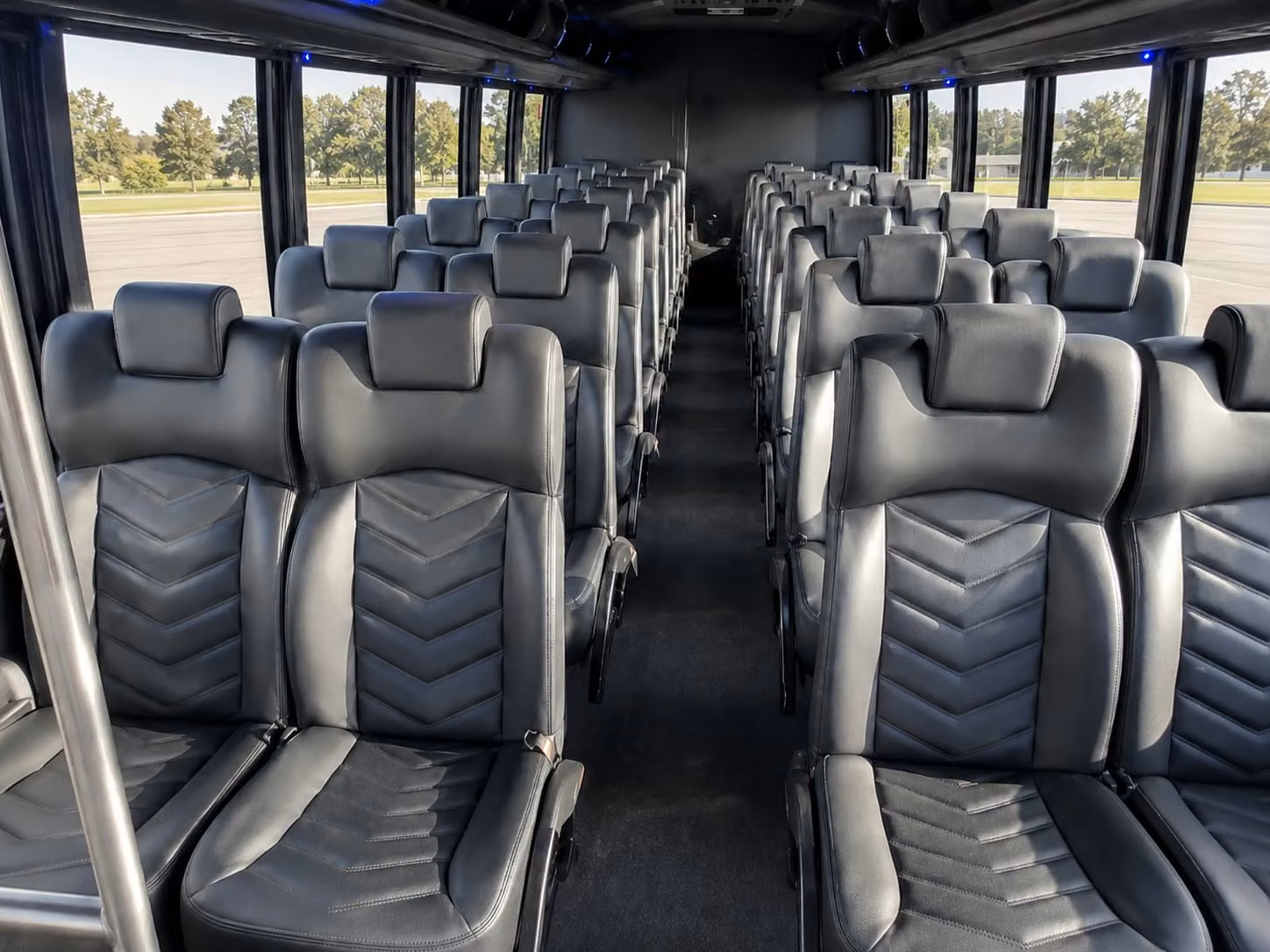 15 passenger minibus interior