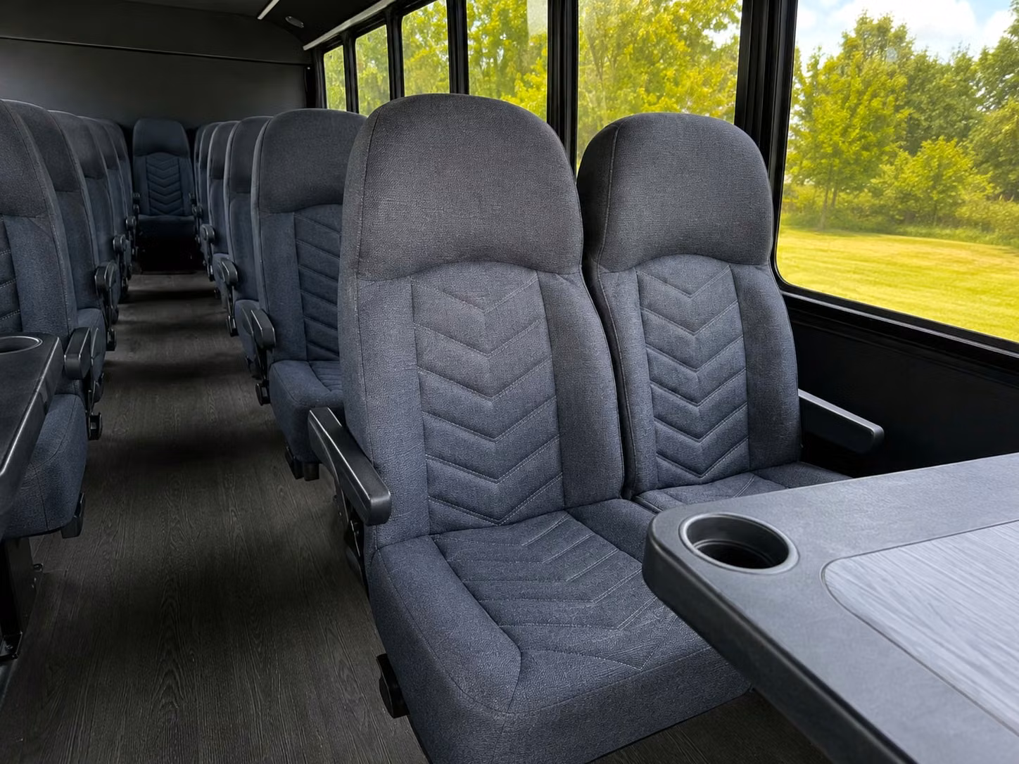 18 passenger minibus interior